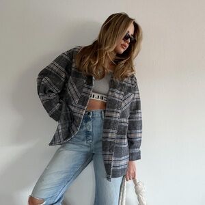 Stylish Plaid Jacket
